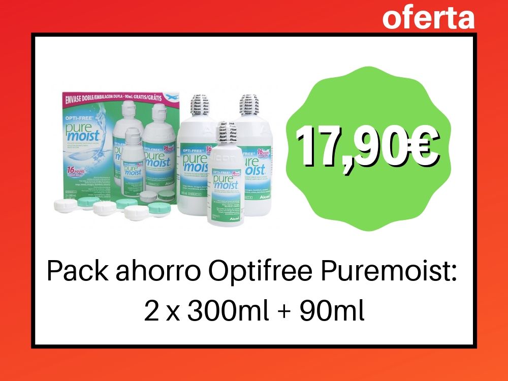 Pack Optifree Puremoist 2 x 300ml + 90ml
